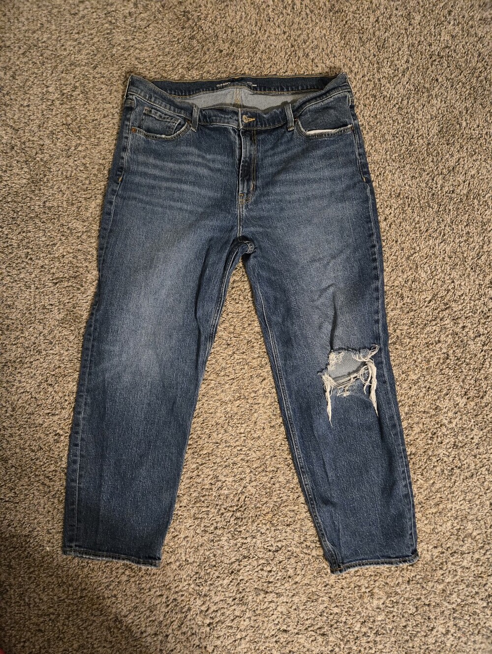 Women Old Navy Mid Rise Boyfriend Jeans Size 16